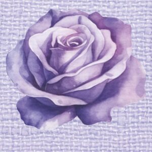 Version 1.0.0 Pretty Lavender Rose on Faux Linen Design