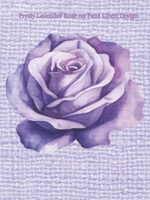 Version 1.0.0 Pretty Lavender Rose on Faux Linen Design