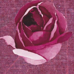 Version 1.0.0 Rustic Burgundy Rose on Faux Linen Design