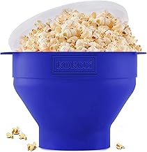 Collapsible silicone popcorn popping bowls