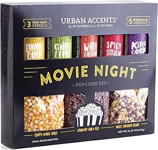 Gourmet popcorn seasoning and oil kits